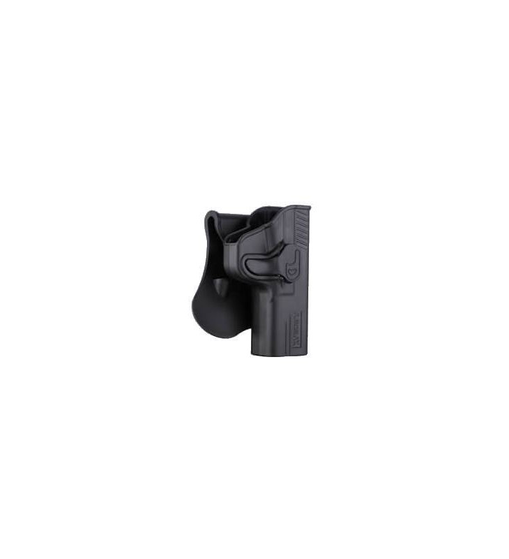 Amomax Holster Rigide MP9 Droitier Noir Rotatif 360°