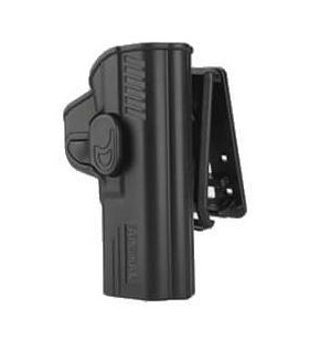 Amomax Holster Rigide MP9 Droitier Noir Rotatif 360°