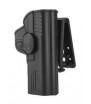 Amomax Holster Rigide MP9 Droitier Noir Rotatif 360°