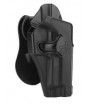 Amomax Holster Rigide P226 Doitier Noir Rotatif 360°