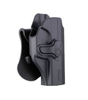 Amomax Holster Rigide P99 Droitier Noir Rotatif 360°