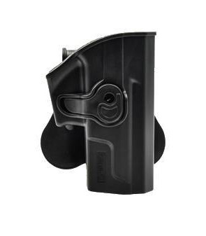 Amomax Holster Rigide SP2022 Doitier Noir Rotatif 360°