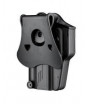 Amomax Holster Rigide Universel Noir Rotatif 360° Per-Fit