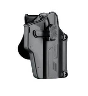 Amomax Holster Rigide Universel Noir Rotatif 360° Per-Fit