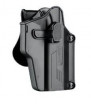 Amomax Holster Rigide Universel Noir Rotatif 360° Per-Fit