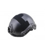 S&T Casque FAST Noir avec Rails et Attaches