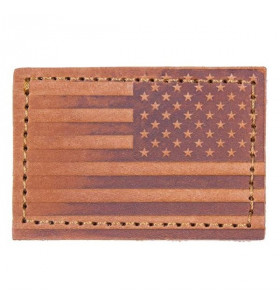 Magpul Patch Cuir Flag US inversé Marron clair