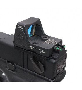 Wii Tech Glock CNC Alu RMR Fiber Optic High Rear Sight Marui